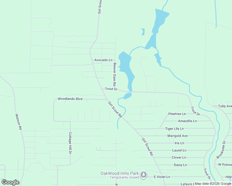 map of restaurants, bars, coffee shops, grocery stores, and more near 1587 Trout Drive in DeFuniak Springs