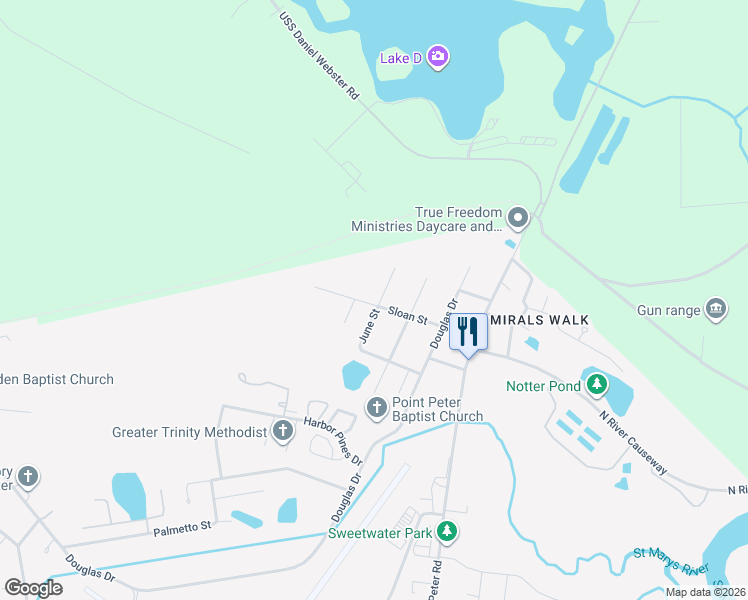 map of restaurants, bars, coffee shops, grocery stores, and more near 103 Reynolds Street in St. Marys