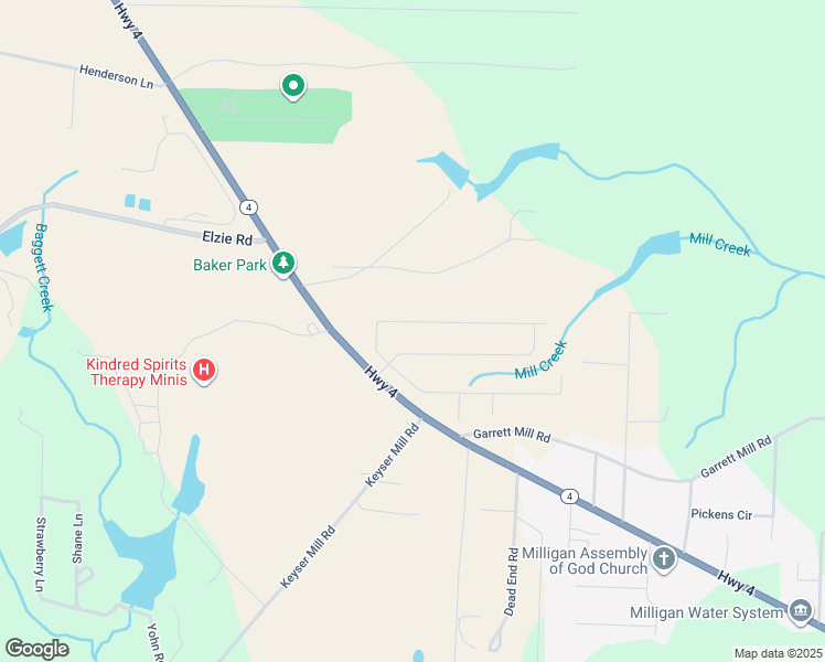 map of restaurants, bars, coffee shops, grocery stores, and more near 1570 Lena Street in Baker