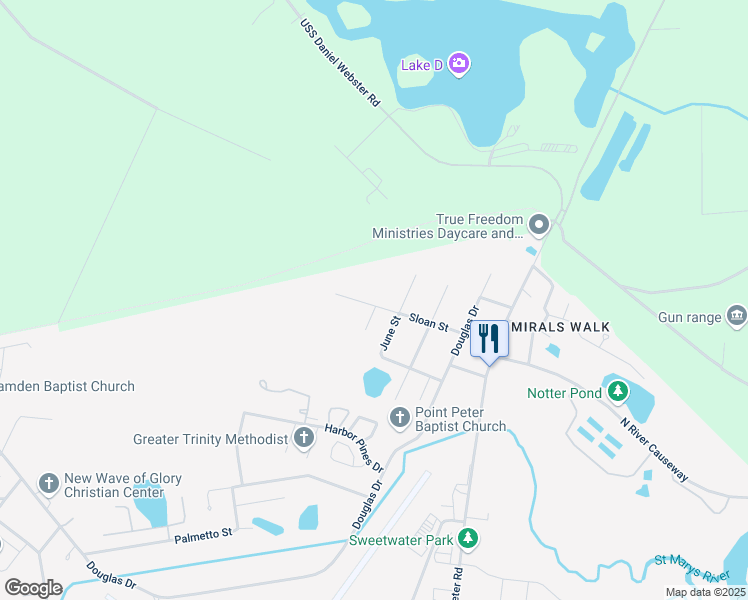 map of restaurants, bars, coffee shops, grocery stores, and more near 406 Sloan Street in St. Marys
