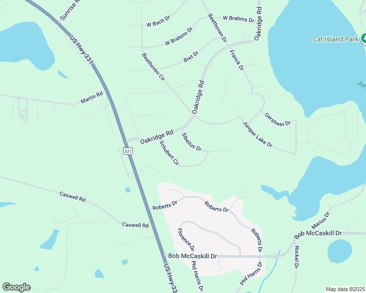 map of restaurants, bars, coffee shops, grocery stores, and more near 173 Schubert Circle in DeFuniak Springs