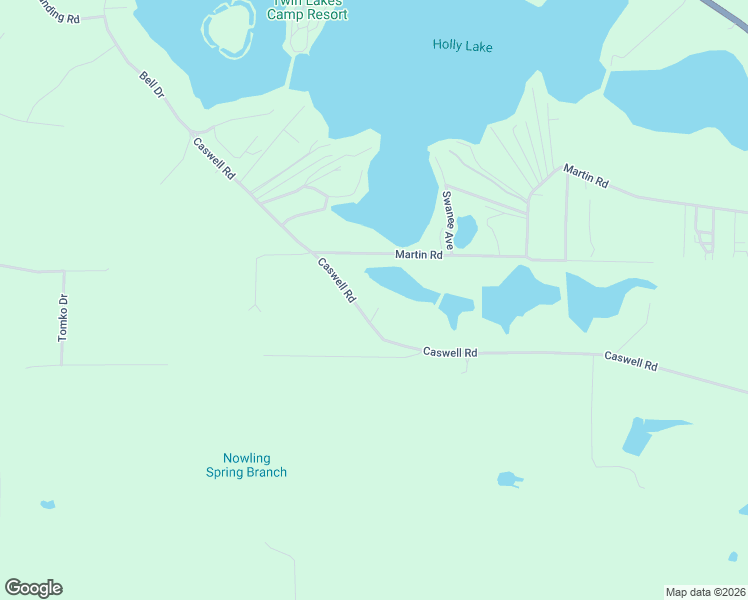 map of restaurants, bars, coffee shops, grocery stores, and more near 1710 Caswell Road in DeFuniak Springs