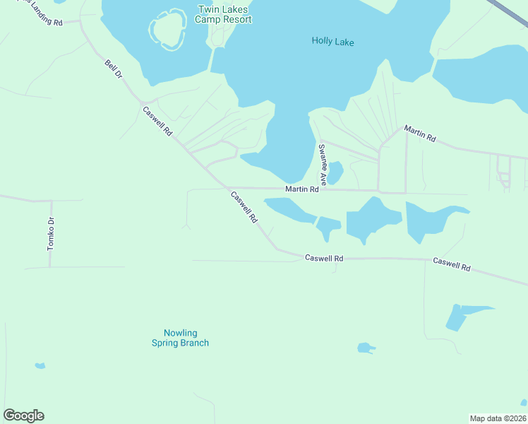 map of restaurants, bars, coffee shops, grocery stores, and more near 1710 Caswell Road in DeFuniak Springs