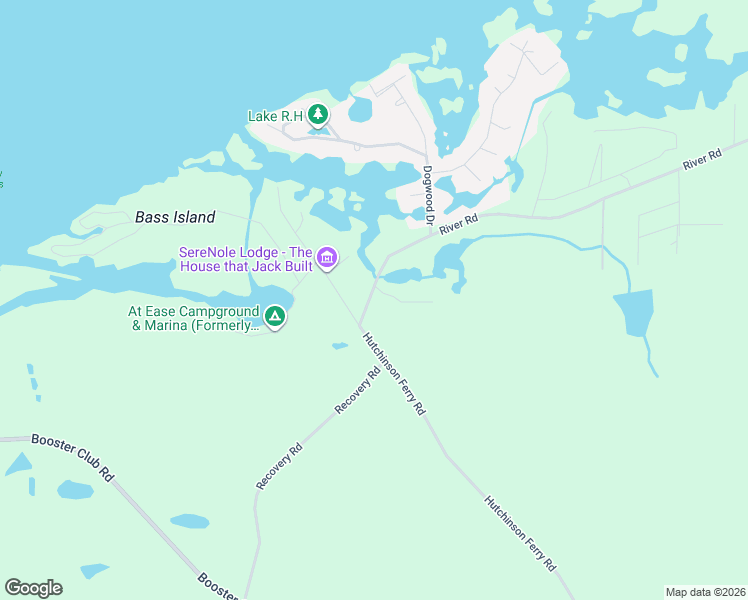map of restaurants, bars, coffee shops, grocery stores, and more near 136 River Chase Drive in Bainbridge