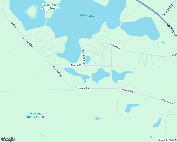 map of restaurants, bars, coffee shops, grocery stores, and more near 1267 Martin Road in DeFuniak Springs