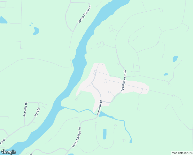 map of restaurants, bars, coffee shops, grocery stores, and more near 5121 Menawa Trail in Marianna