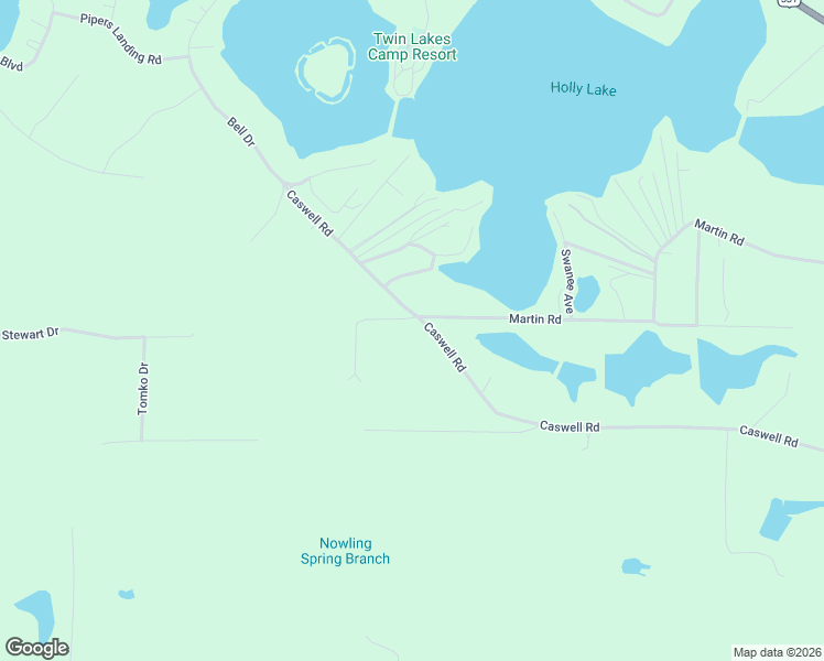 map of restaurants, bars, coffee shops, grocery stores, and more near 1819 Caswell Road in DeFuniak Springs