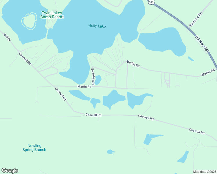 map of restaurants, bars, coffee shops, grocery stores, and more near 1084 Martin Road in DeFuniak Springs