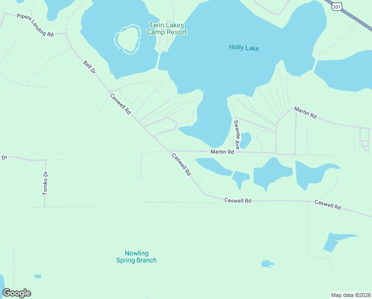 map of restaurants, bars, coffee shops, grocery stores, and more near 1952 Caswell Road in DeFuniak Springs