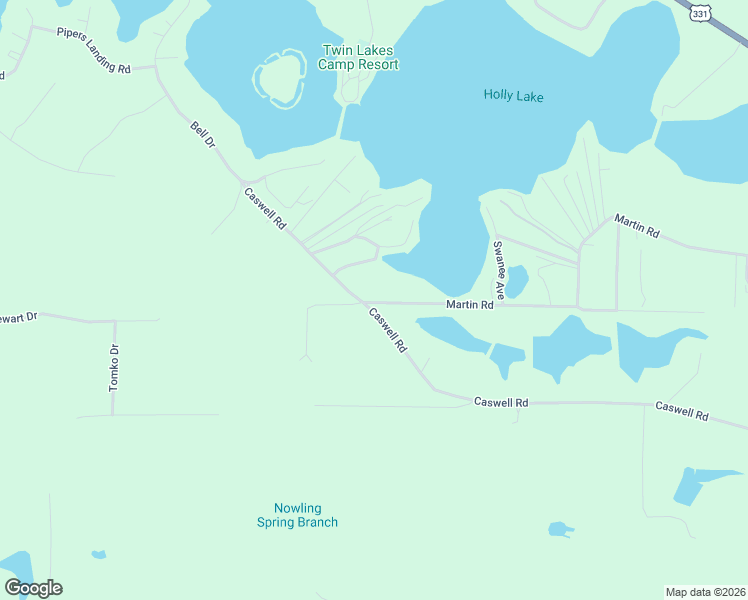 map of restaurants, bars, coffee shops, grocery stores, and more near 1819 Caswell Road in DeFuniak Springs