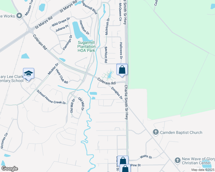 map of restaurants, bars, coffee shops, grocery stores, and more near 409 Baltic Court in St. Marys