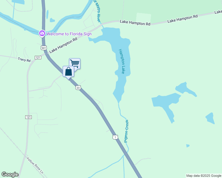 map of restaurants, bars, coffee shops, grocery stores, and more near 554820 Us Highway 1 in Hilliard