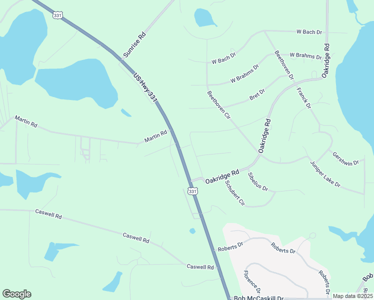 map of restaurants, bars, coffee shops, grocery stores, and more near 40 East Kennemur Drive in DeFuniak Springs