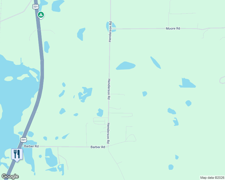map of restaurants, bars, coffee shops, grocery stores, and more near 2837 Ruby Lane in Cottondale