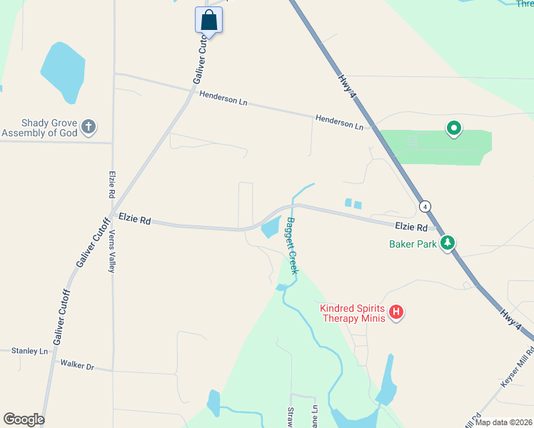 map of restaurants, bars, coffee shops, grocery stores, and more near 1330 Charlie Day Road in Baker