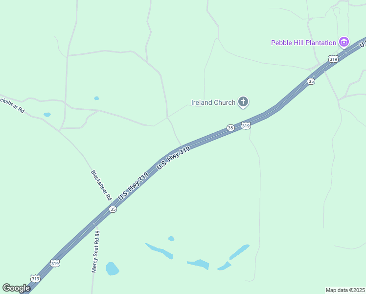 map of restaurants, bars, coffee shops, grocery stores, and more near 521 U.S. 319 in Thomasville