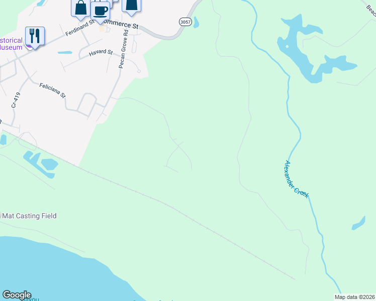 map of restaurants, bars, coffee shops, grocery stores, and more near 10345 Old Field Road in Saint Francisville
