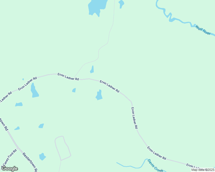 map of restaurants, bars, coffee shops, grocery stores, and more near 1057 Ervin Ladner Road in Poplarville