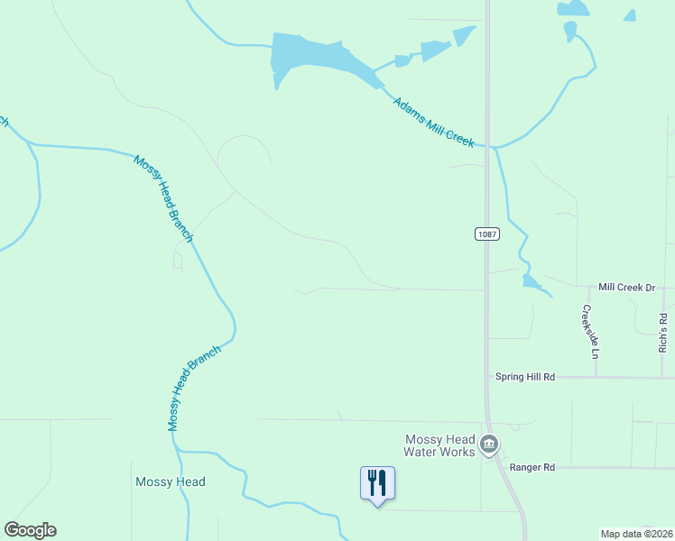 map of restaurants, bars, coffee shops, grocery stores, and more near 487 7 Oaks Road in DeFuniak Springs
