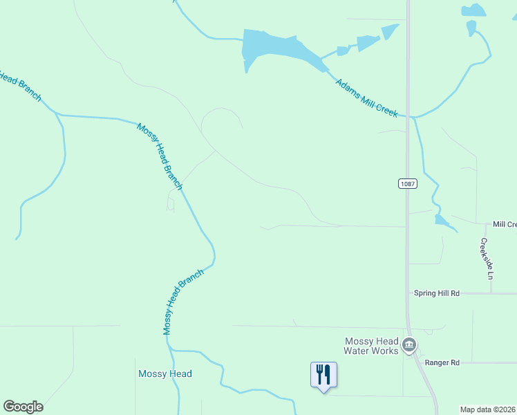 map of restaurants, bars, coffee shops, grocery stores, and more near 595 7 Oaks Road in DeFuniak Springs
