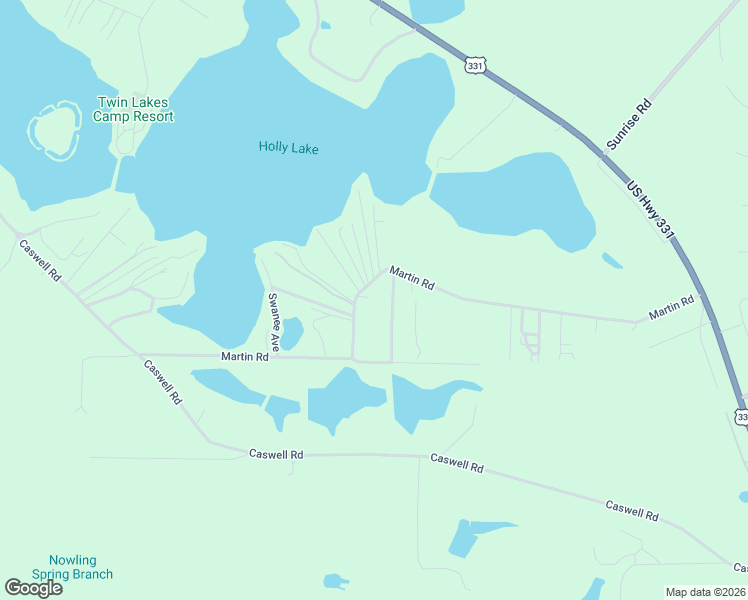 map of restaurants, bars, coffee shops, grocery stores, and more near 955 Martin Road in DeFuniak Springs