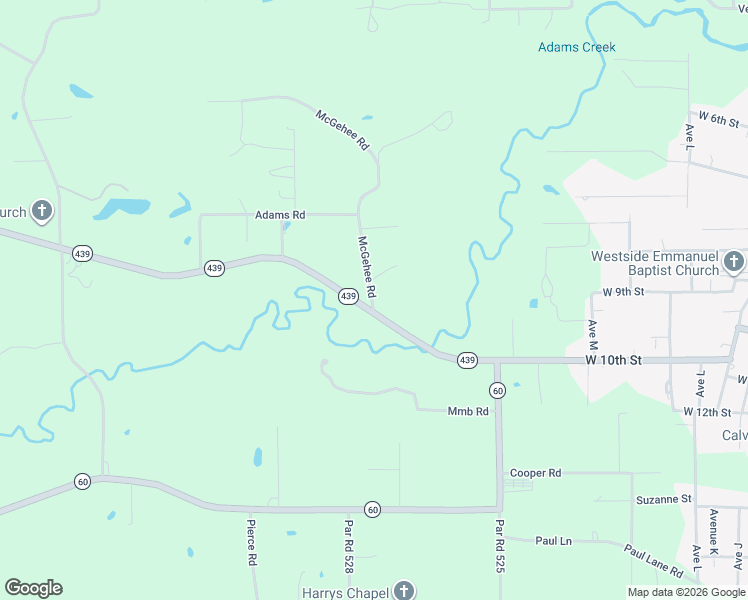 map of restaurants, bars, coffee shops, grocery stores, and more near 17282 Par Road 524 in Bogalusa