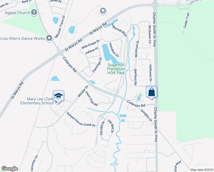 map of restaurants, bars, coffee shops, grocery stores, and more near 402 Madison Avenue in St. Marys
