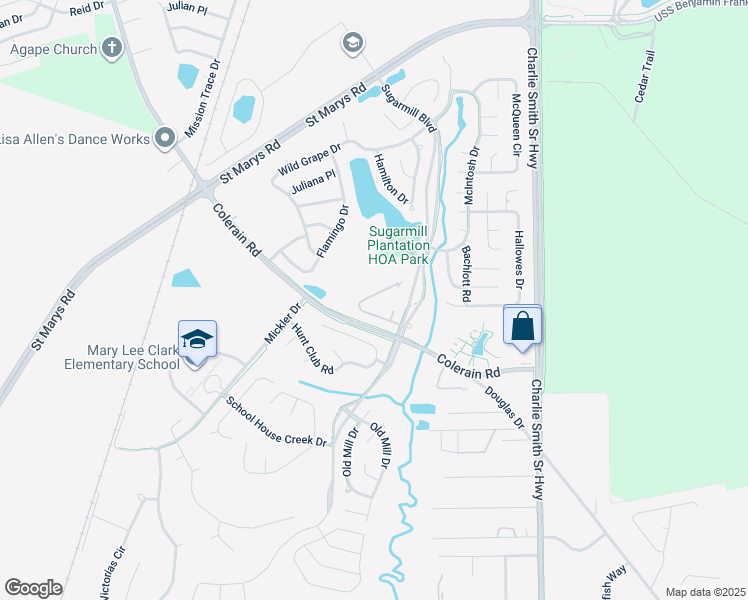 map of restaurants, bars, coffee shops, grocery stores, and more near 402 Madison Avenue in St. Marys
