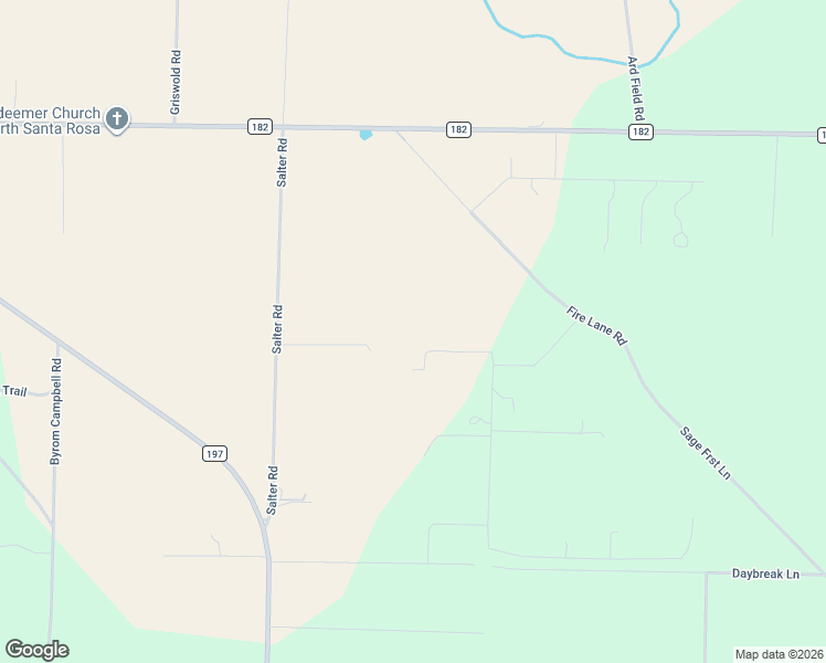map of restaurants, bars, coffee shops, grocery stores, and more near 3132 Panorama Lane in Pace