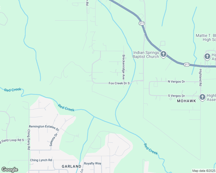 map of restaurants, bars, coffee shops, grocery stores, and more near 6621 Fox Creek Drive South in Mobile