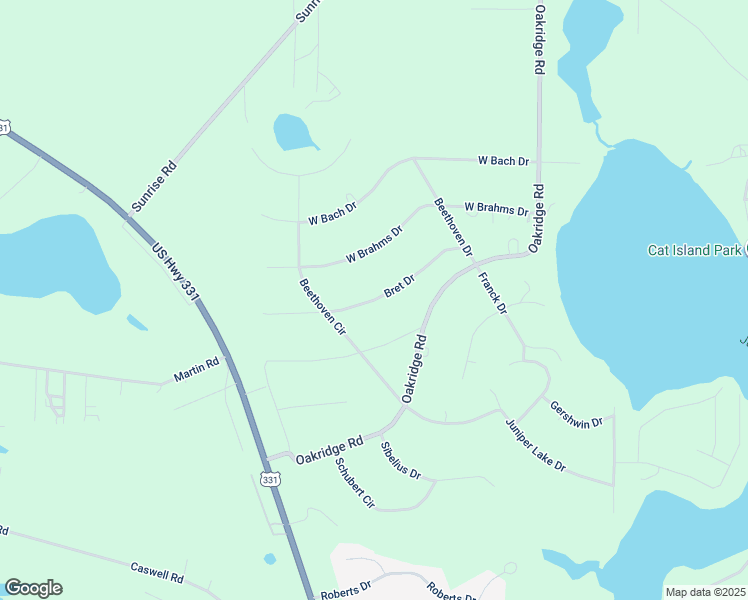 map of restaurants, bars, coffee shops, grocery stores, and more near 392 Bret Drive in DeFuniak Springs