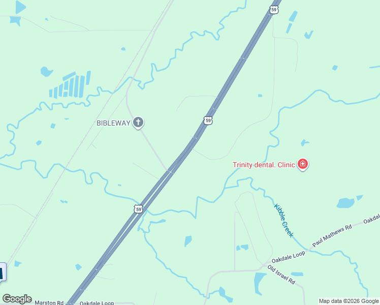 map of restaurants, bars, coffee shops, grocery stores, and more near 5718 U.S. 59 in Livingston