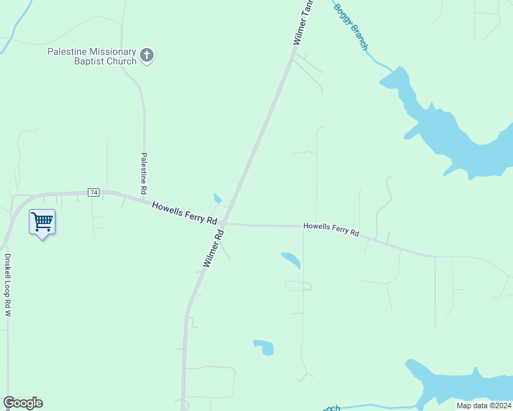 map of restaurants, bars, coffee shops, grocery stores, and more near 4020 Wilmer Road in Wilmer