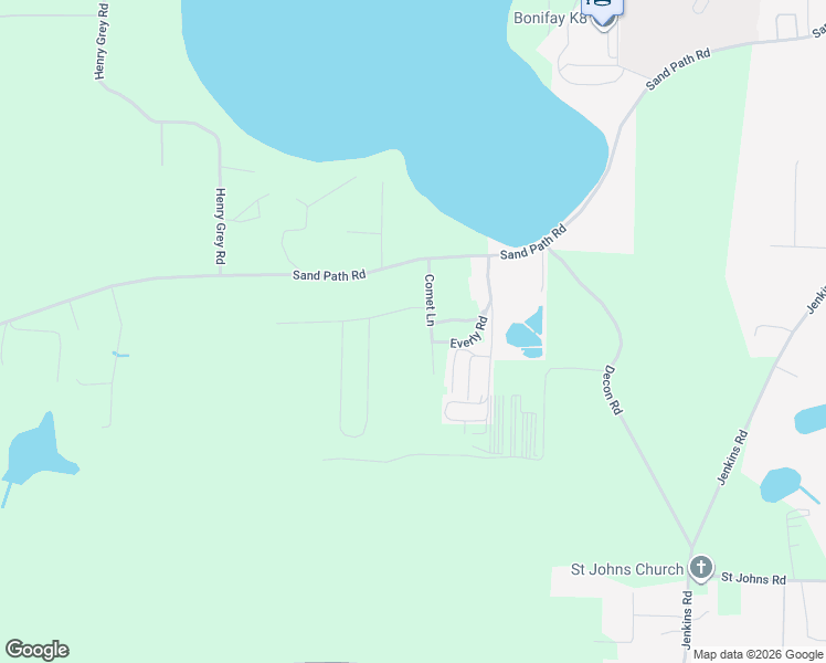 map of restaurants, bars, coffee shops, grocery stores, and more near 2957-2961 Cricket Lane in Bonifay