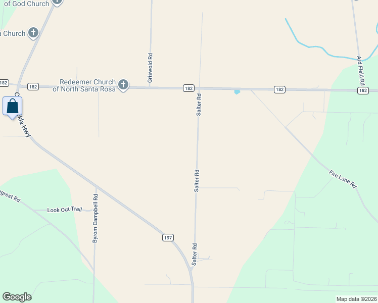 map of restaurants, bars, coffee shops, grocery stores, and more near 9287 Salter Road in Jay