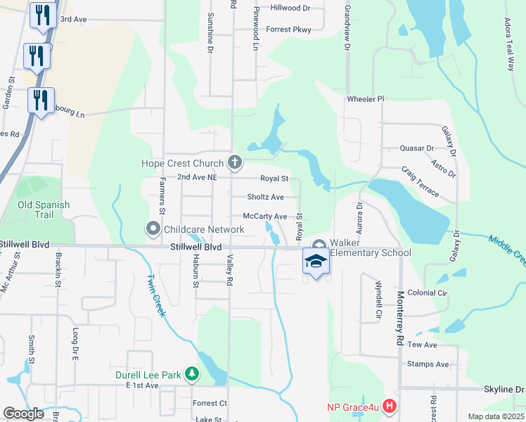 map of restaurants, bars, coffee shops, grocery stores, and more near 2949 McCarty Avenue in Crestview