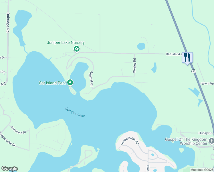 map of restaurants, bars, coffee shops, grocery stores, and more near 273 Squirrel Road in DeFuniak Springs