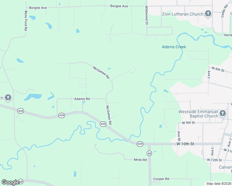 map of restaurants, bars, coffee shops, grocery stores, and more near 17448 McGehee Road in Bogalusa