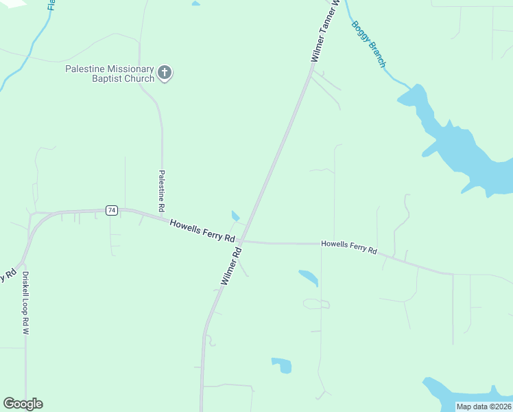 map of restaurants, bars, coffee shops, grocery stores, and more near 4001-4285 Wilmer Tanner Williams Road in Wilmer