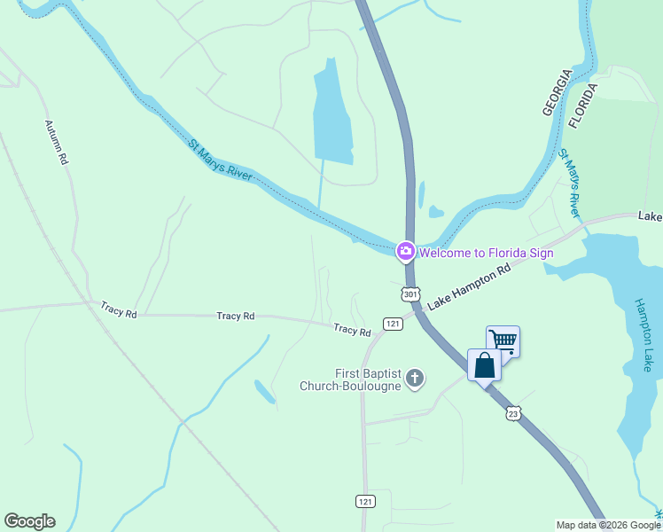 map of restaurants, bars, coffee shops, grocery stores, and more near 28175 Hammock Road in Hilliard
