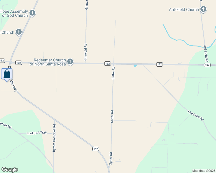 map of restaurants, bars, coffee shops, grocery stores, and more near 9329 Salter Road in Jay