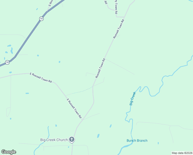 map of restaurants, bars, coffee shops, grocery stores, and more near 63417 Russell Town Road in Roseland