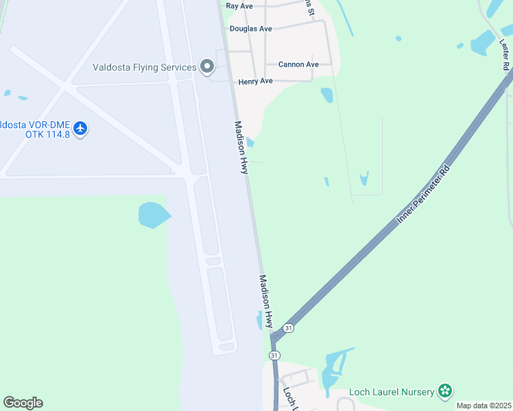 map of restaurants, bars, coffee shops, grocery stores, and more near 2829 Madison Highway in Valdosta