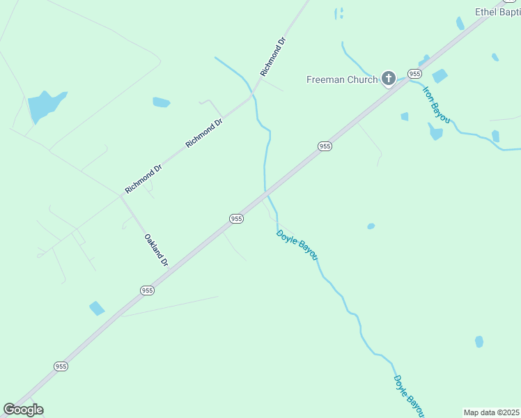 map of restaurants, bars, coffee shops, grocery stores, and more near 4209 Louisiana 955 in Ethel