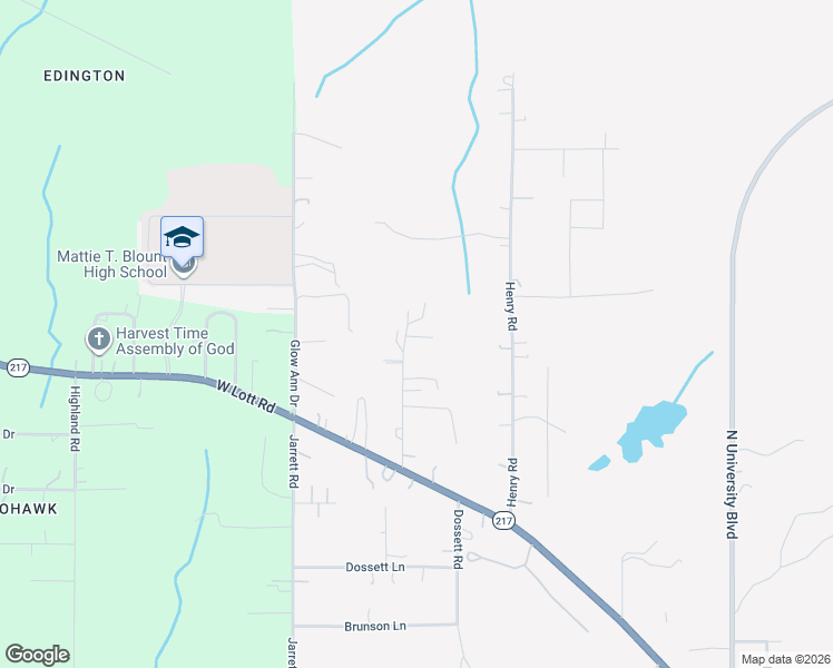 map of restaurants, bars, coffee shops, grocery stores, and more near 5694-5790 Outlaw Road in Prichard