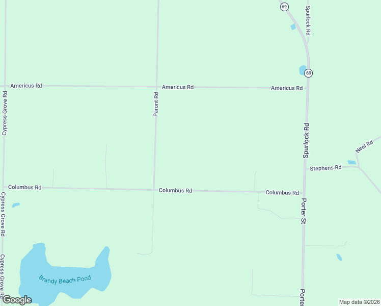 map of restaurants, bars, coffee shops, grocery stores, and more near 6788 Columbus Road in Grand Ridge