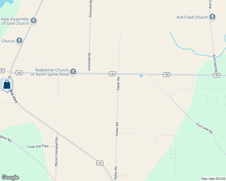 map of restaurants, bars, coffee shops, grocery stores, and more near 9329 Salter Road in Jay