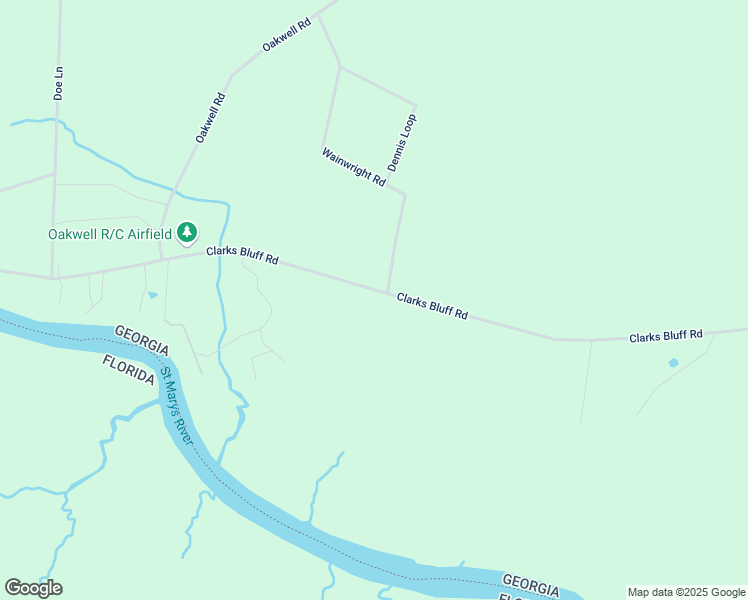 map of restaurants, bars, coffee shops, grocery stores, and more near 1713 Clarks Bluff Road in Kingsland