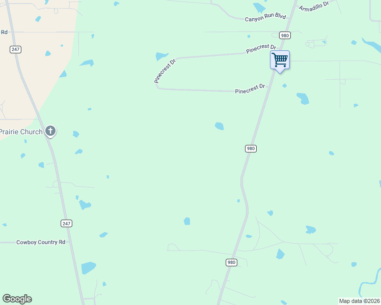 map of restaurants, bars, coffee shops, grocery stores, and more near 573 Farm to Market 980 in Huntsville