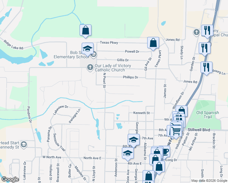map of restaurants, bars, coffee shops, grocery stores, and more near 139 Lonnie Jack Drive in Crestview